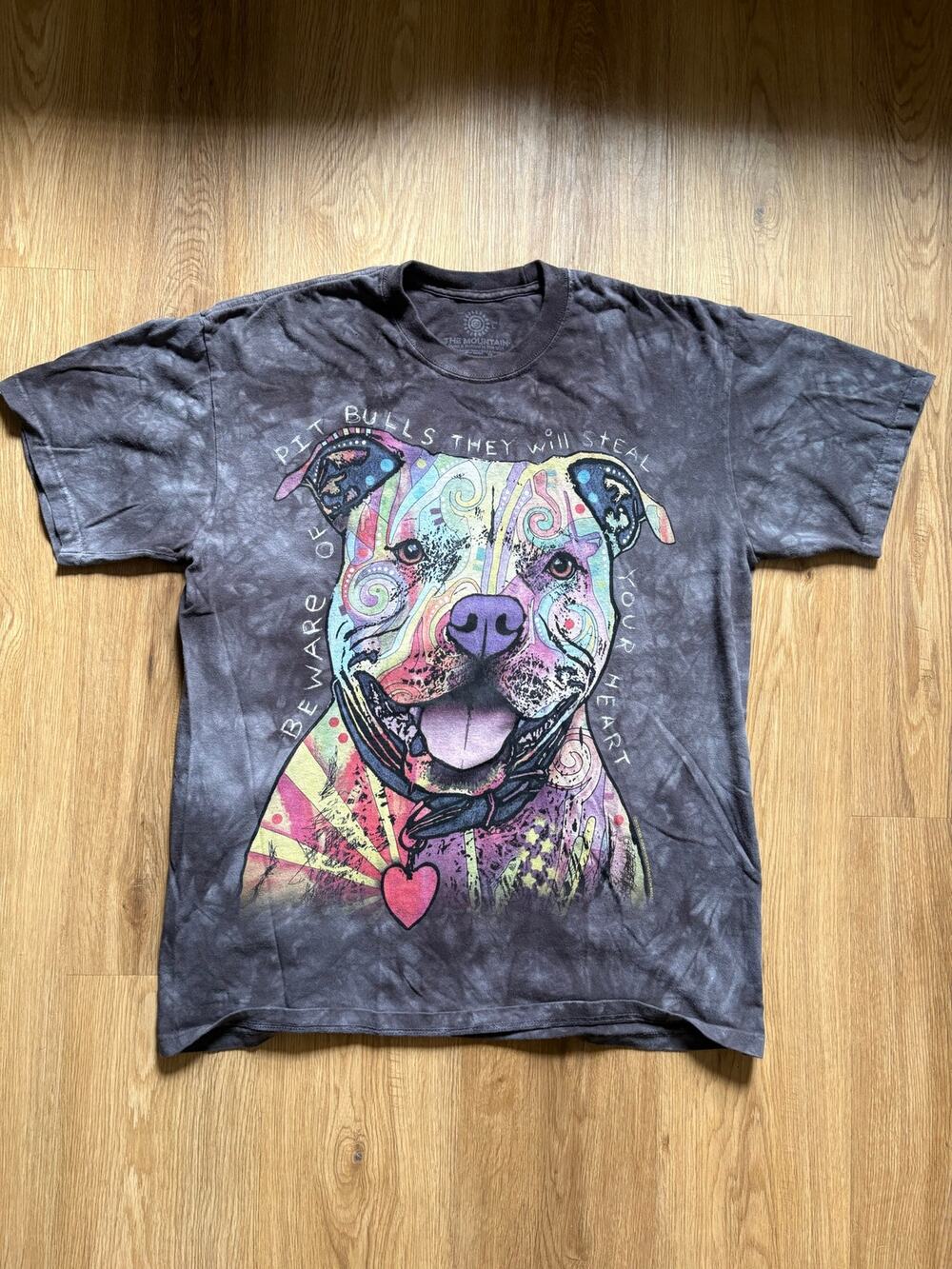 The Mountain Pit Bulls T-shirt with Artwork By artist Dean Russo Men’s Size L